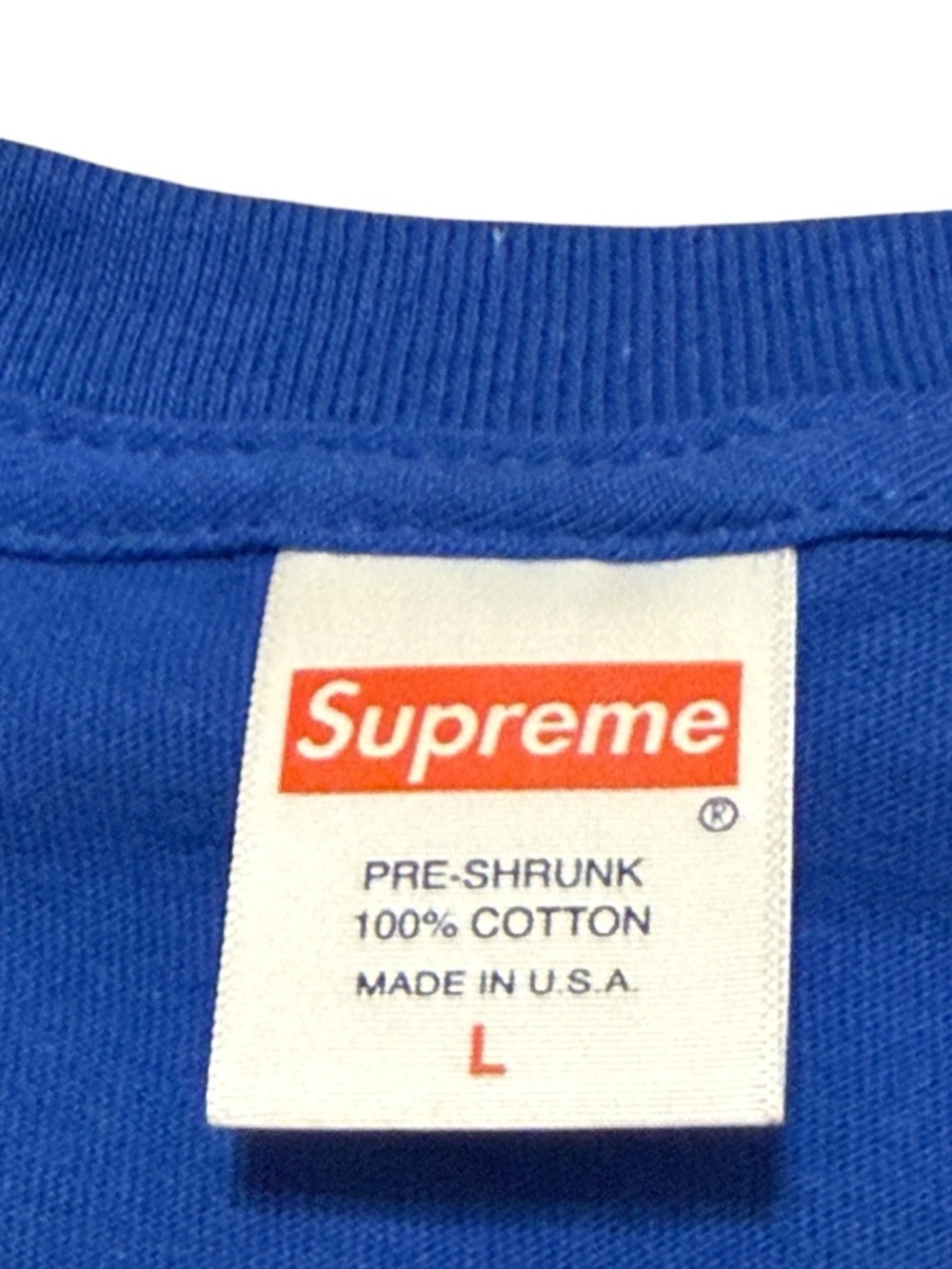 Authentic supreme blank men’s shirt size Large NWOT - Picture 3 of 6